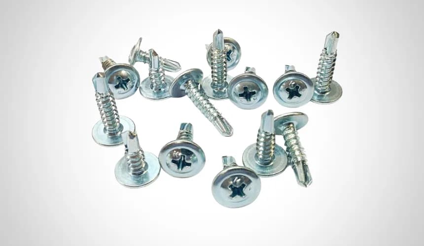 SDS truss head self drilling screws with wide low-profile heads