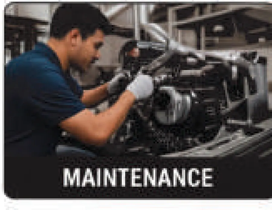 Maintenance work on plant machinery